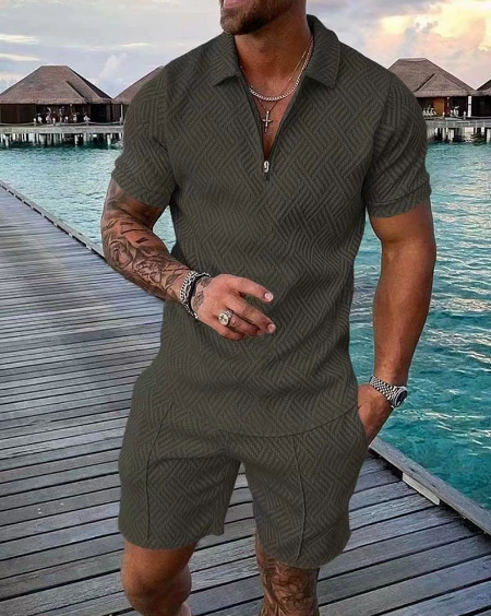 Theo| Pikétröja & Shorts Set