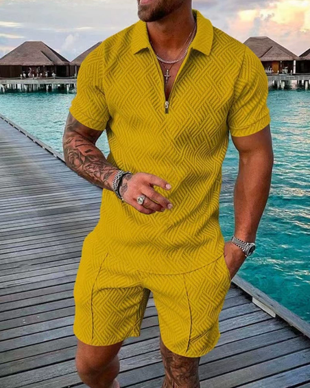 Theo| Pikétröja & Shorts Set