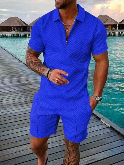 Theo| Pikétröja & Shorts Set