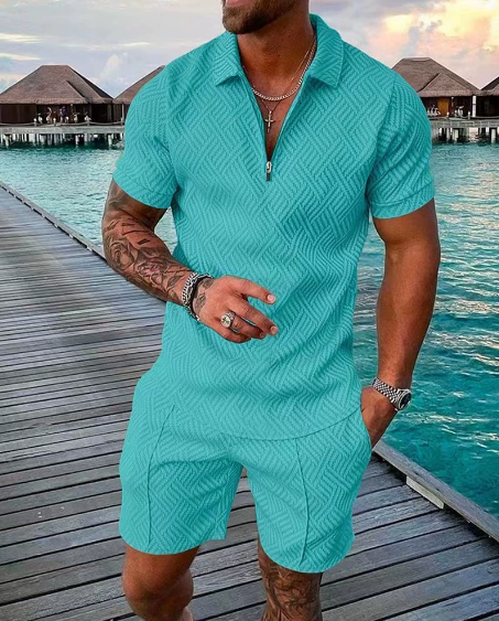 Theo| Pikétröja & Shorts Set