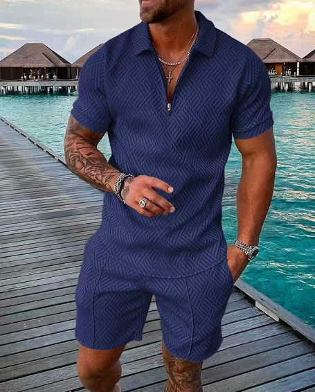 Theo| Pikétröja & Shorts Set