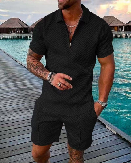 Theo| Pikétröja & Shorts Set