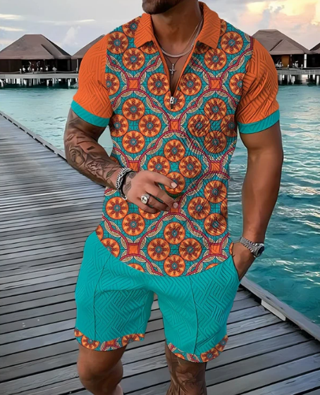 Oskar | Elegant Pikétröja & Shorts Set